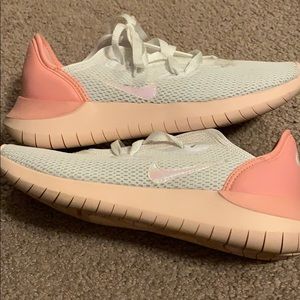 White and pink Nike